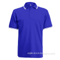 white collar side 60%cotton 40%polyester polo shirt